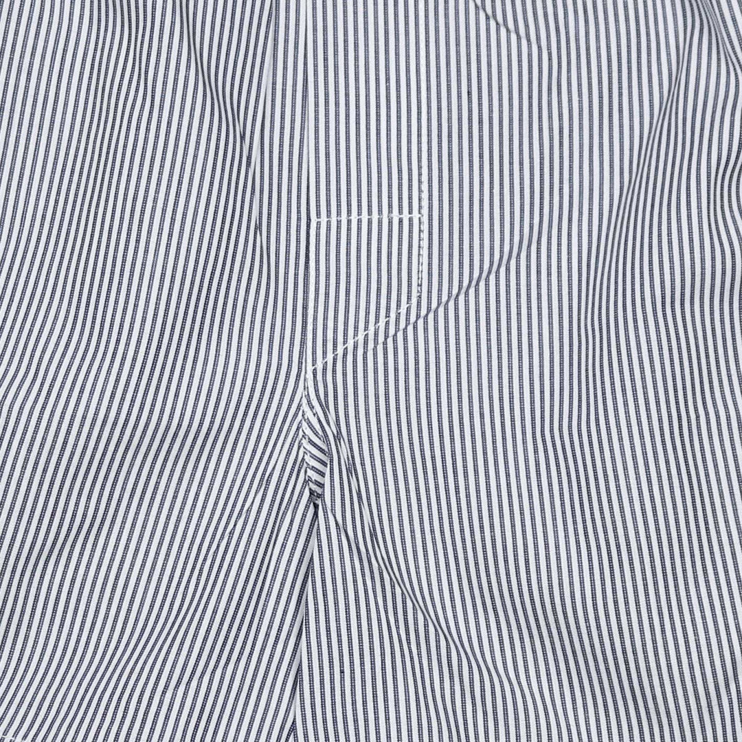 White Blue Pinstripe Cotton Boxer Shorts