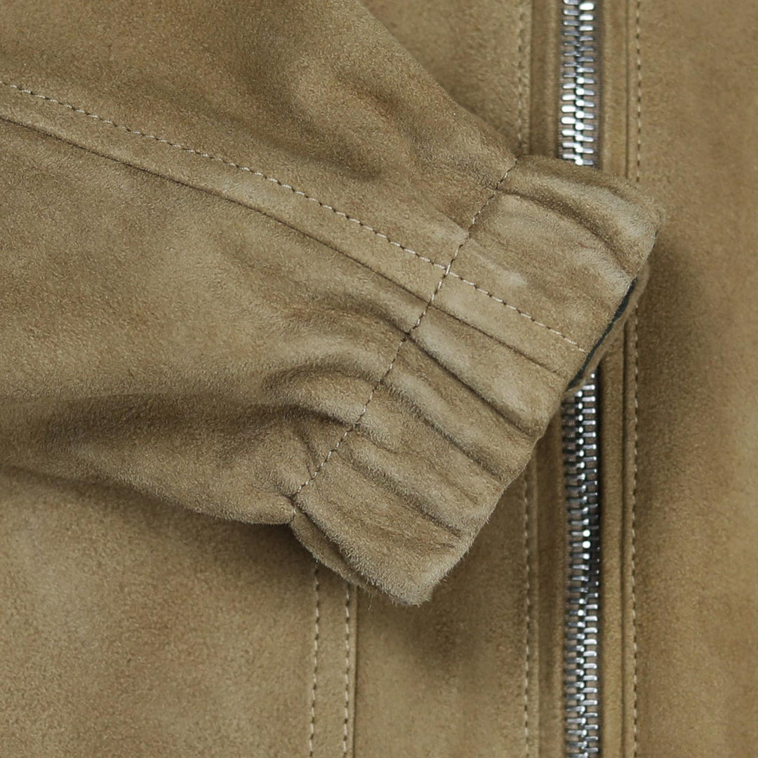 Beige Green Reversible Hooded Jacket