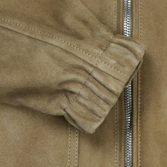 Beige Green Reversible Hooded Jacket