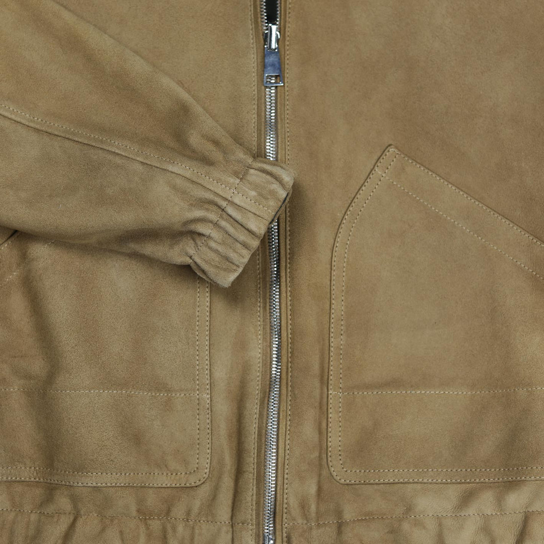 Beige Green Reversible Hooded Jacket