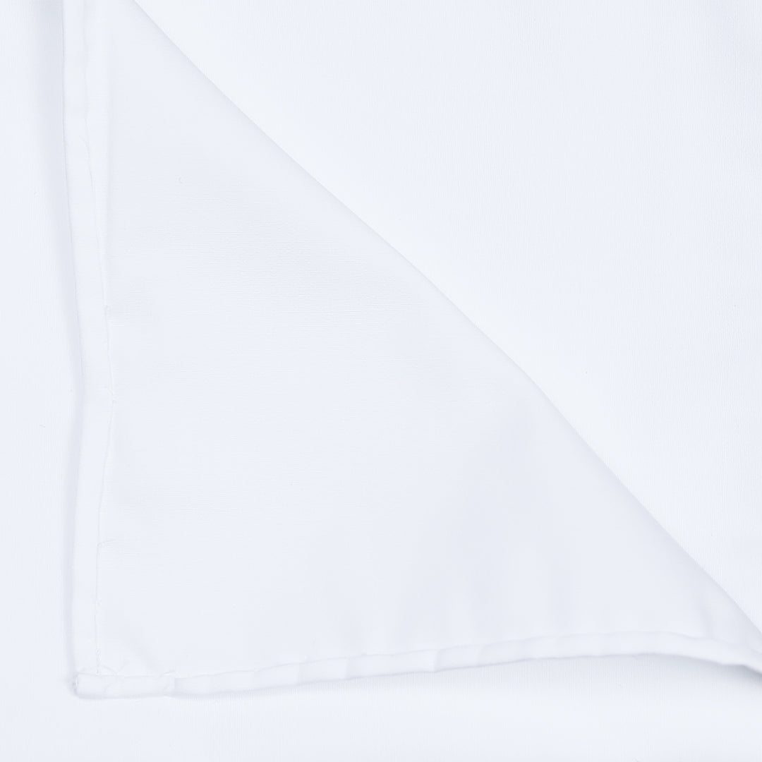 White Cotton Pocket Square