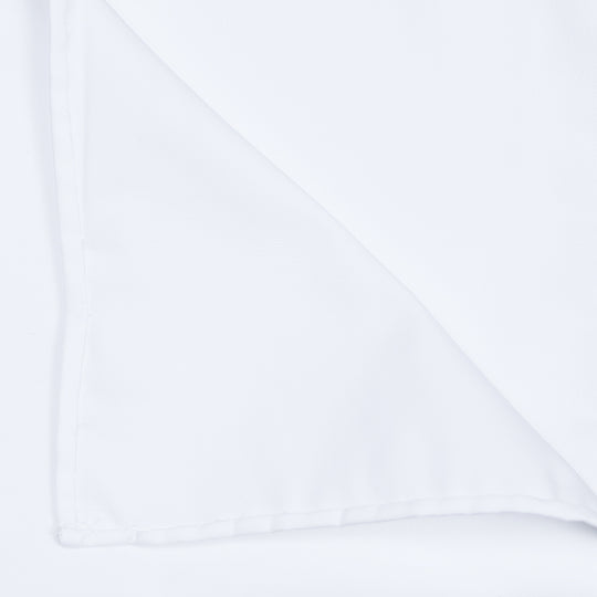 White Cotton Pocket Square