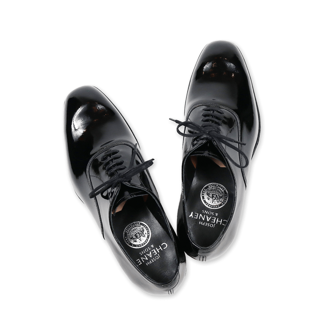 Black Patent Leather Oxford Shoes