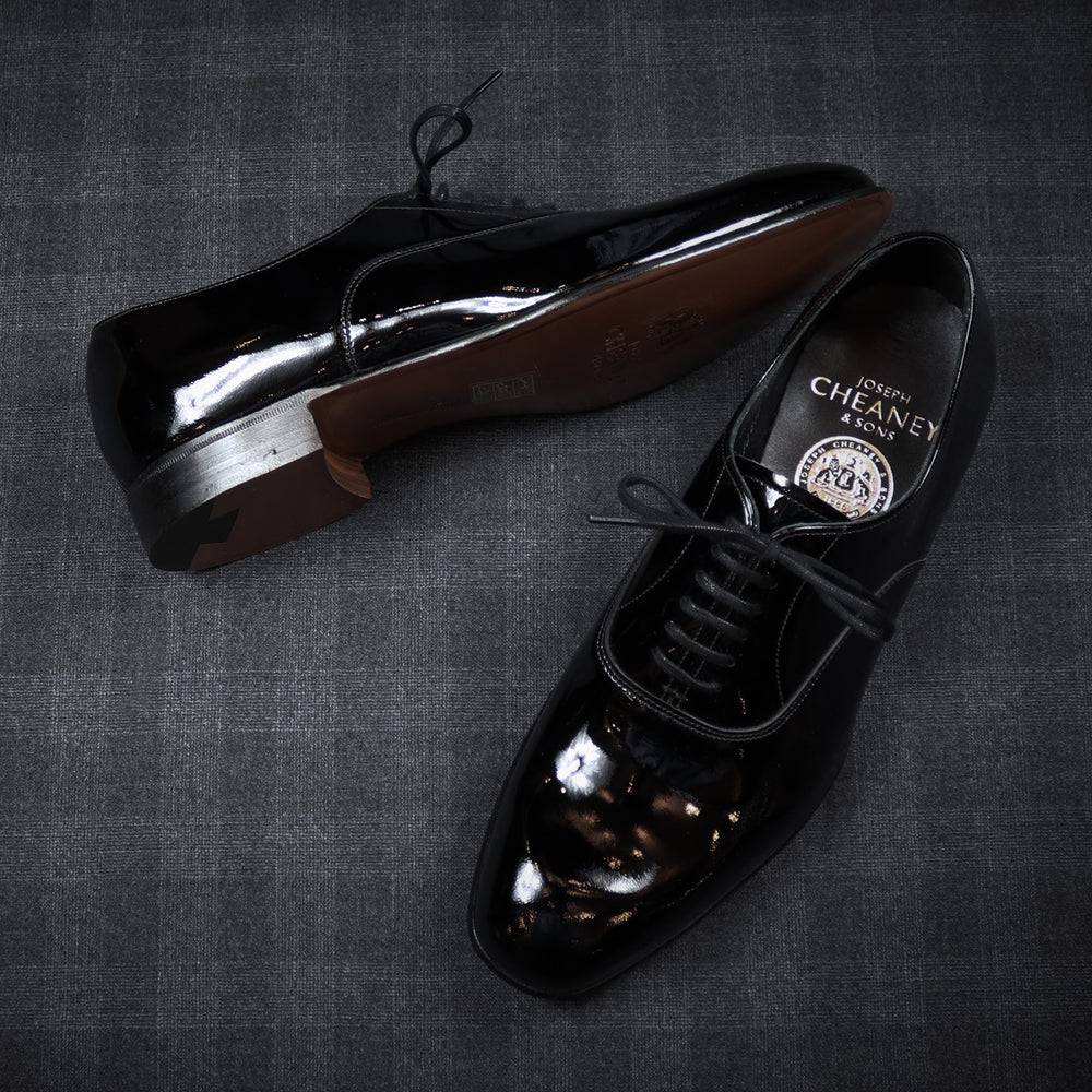 Black Patent Leather Oxford Shoes