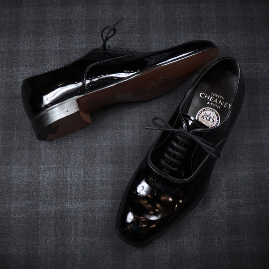 Black Patent Leather Oxford Shoes