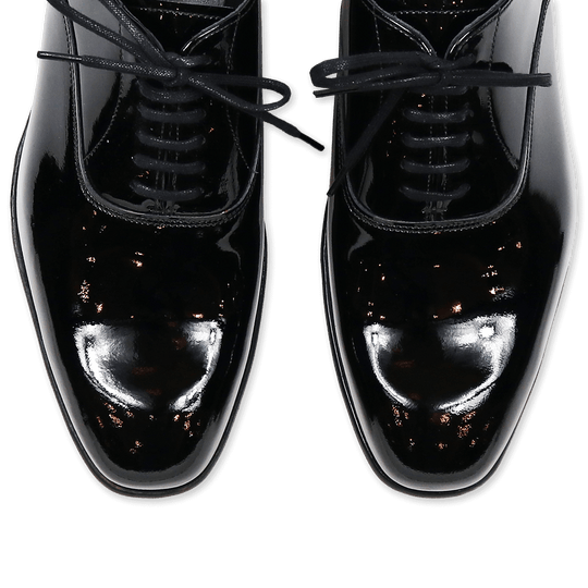 Black Patent Leather Oxford Shoes