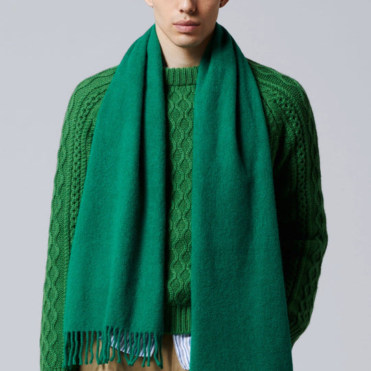 Green Cashmere Scarf