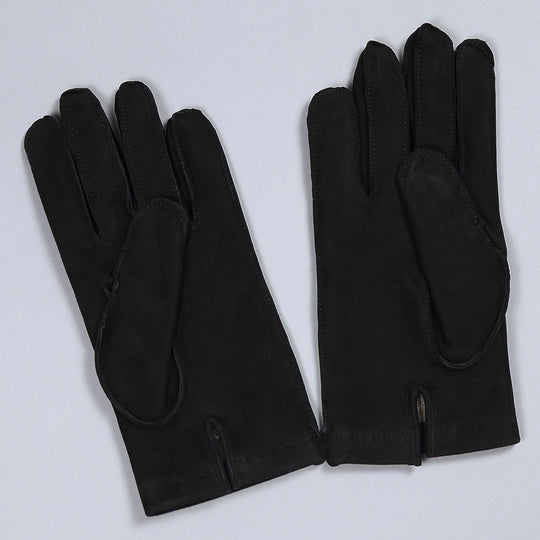 Black Suede Cashmere Lined Gloves