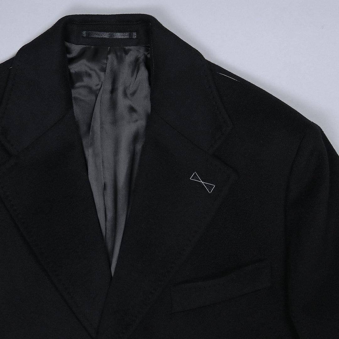 Black Pure Cashmere Coat