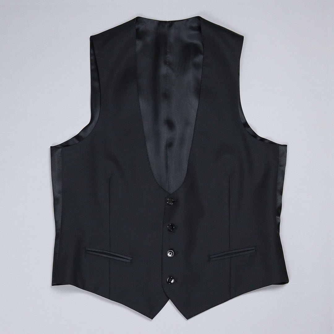 Black Tuxedo Waistcoat