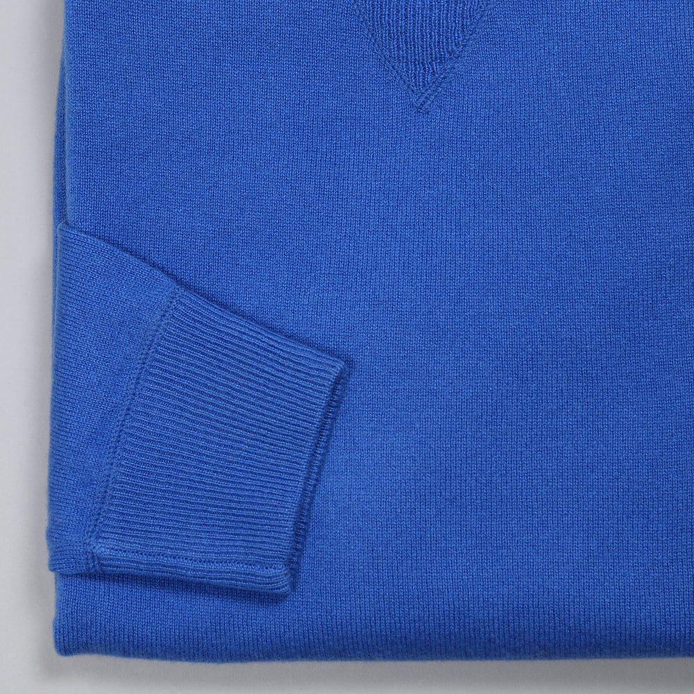 Blue Raglan Cashmere Sweatshirt