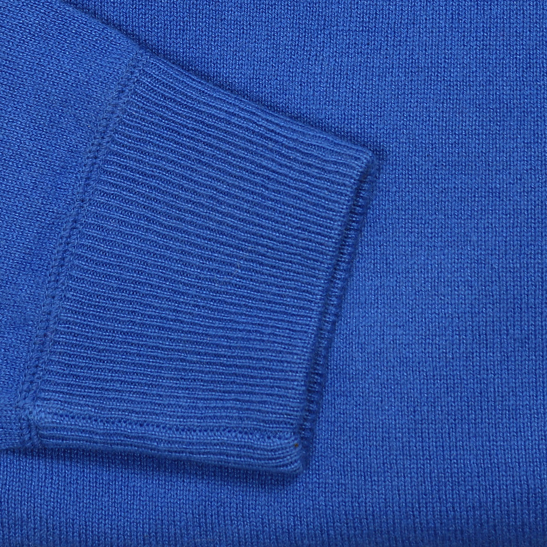 Blue Raglan Cashmere Sweatshirt
