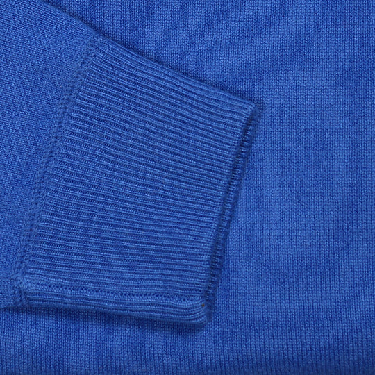 Blue Raglan Cashmere Sweatshirt