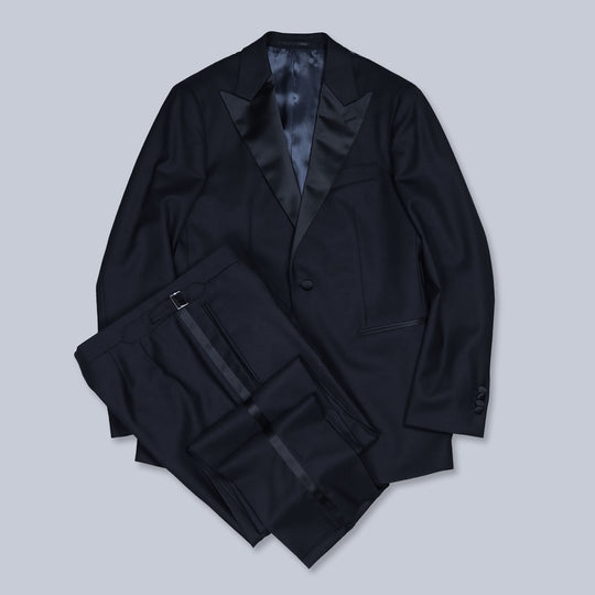 Midnight Blue Peak Lapel Tuxedo