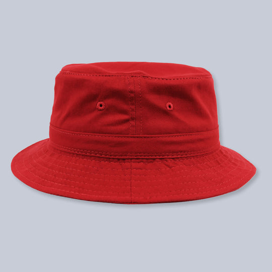 Red Cotton Bucket Hat