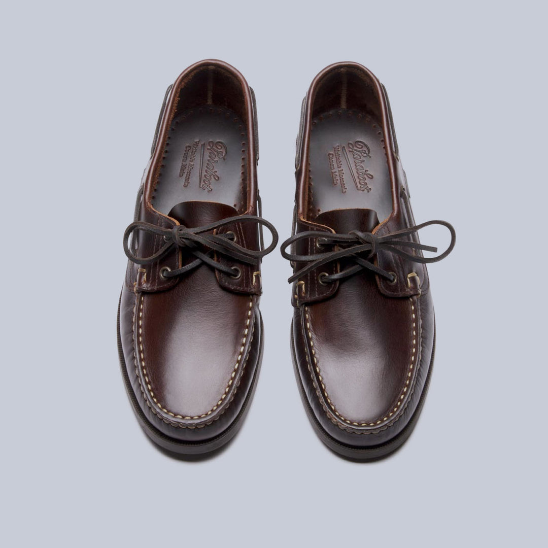 Brown Leather Barth Boat Shoes