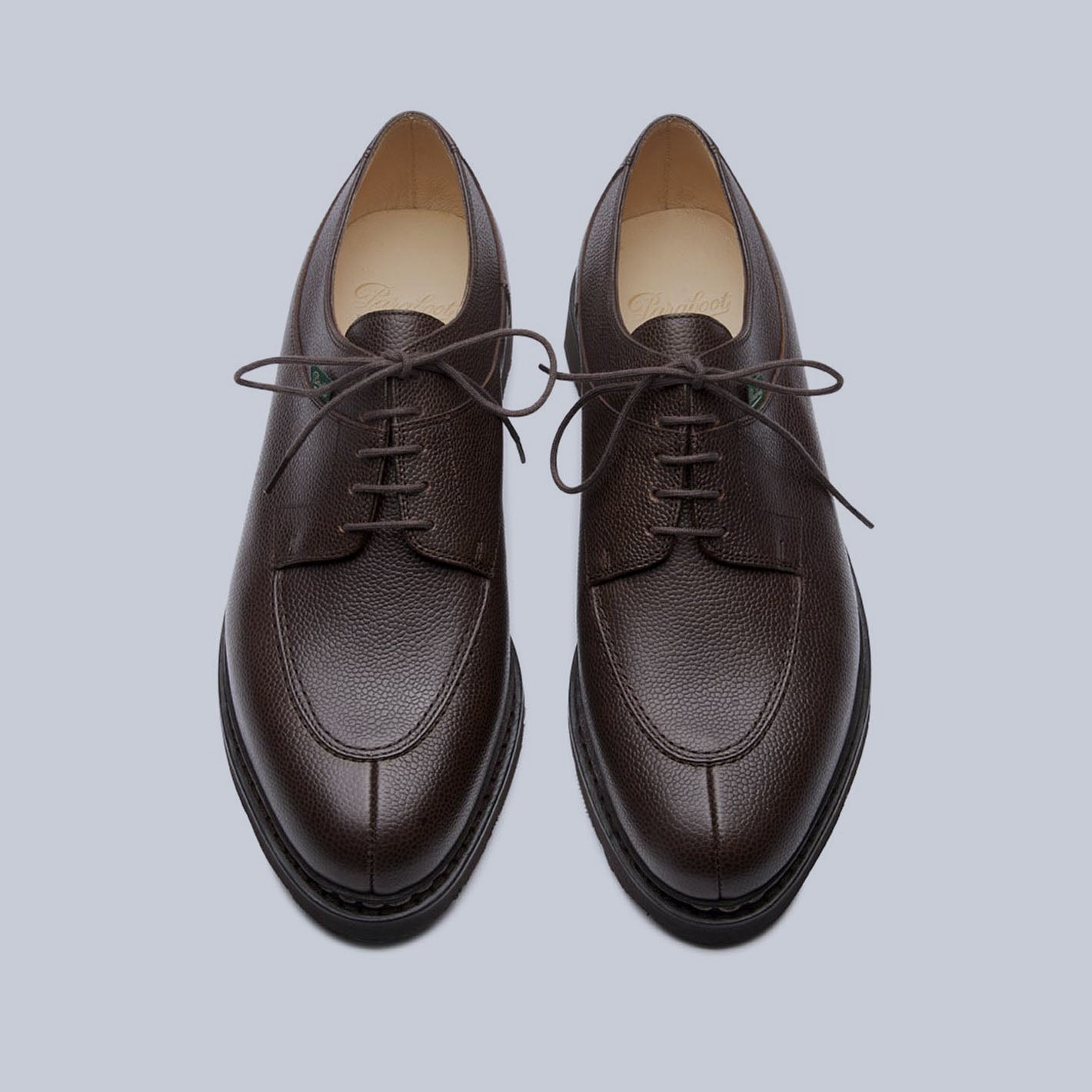 Brown Grain Leather Avignon Split Toe Derby Shoes – Lund & Lund