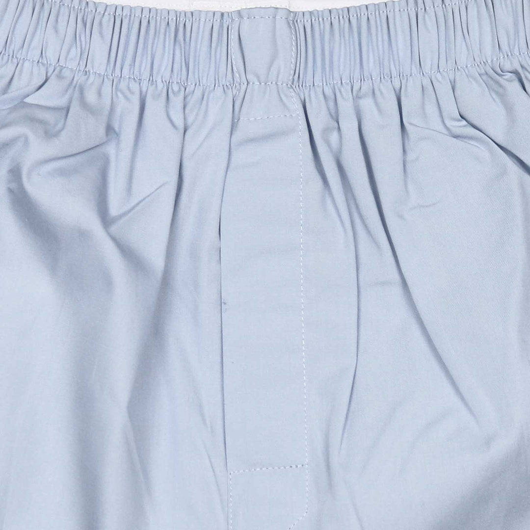 Light Blue Cotton Boxer Shorts