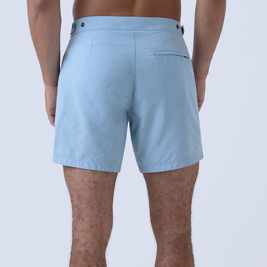 Light Blue Tailored Swim Shorts