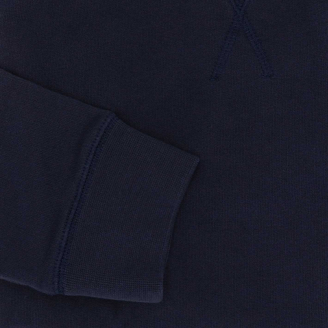 Navy Washed Loopback Sweatshirt