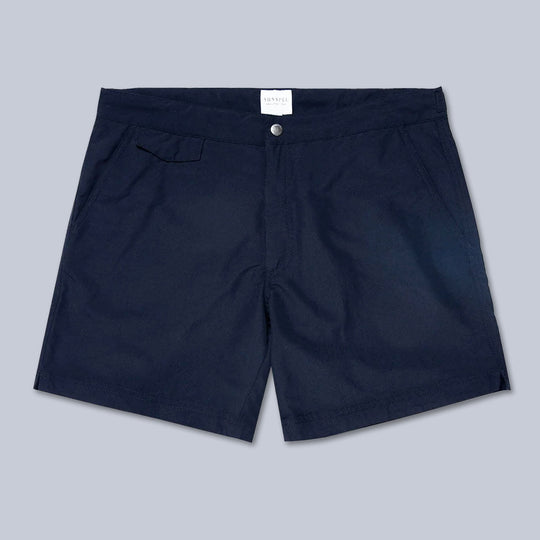 Navy Tailored Swim Shorts