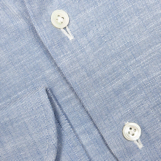 Light Blue Cotton Chambray Cutaway Shirt