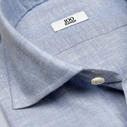 Light Blue Cotton Chambray Cutaway Shirt