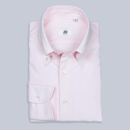 Pink Brushed Flannel Button Down Shirt