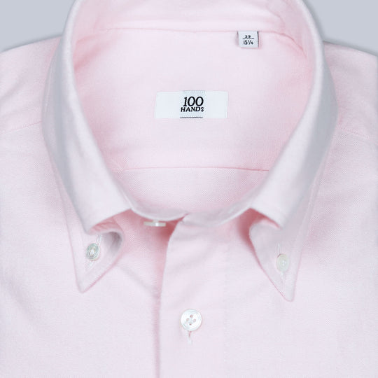 Pink Brushed Flannel Button Down Shirt