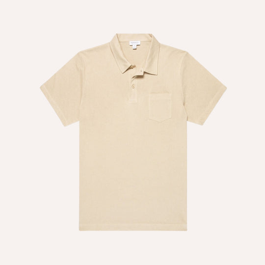 Hazelwood Beige Riviera Short Sleeve Polo Shirt