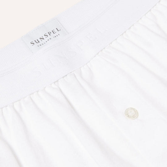 Superfine Cotton One‑Button Boxer Shorts