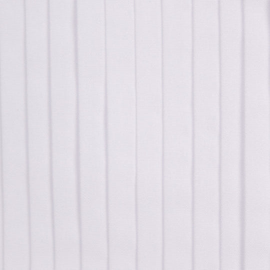 White Pleated Front Regular Tuxedo Shirt