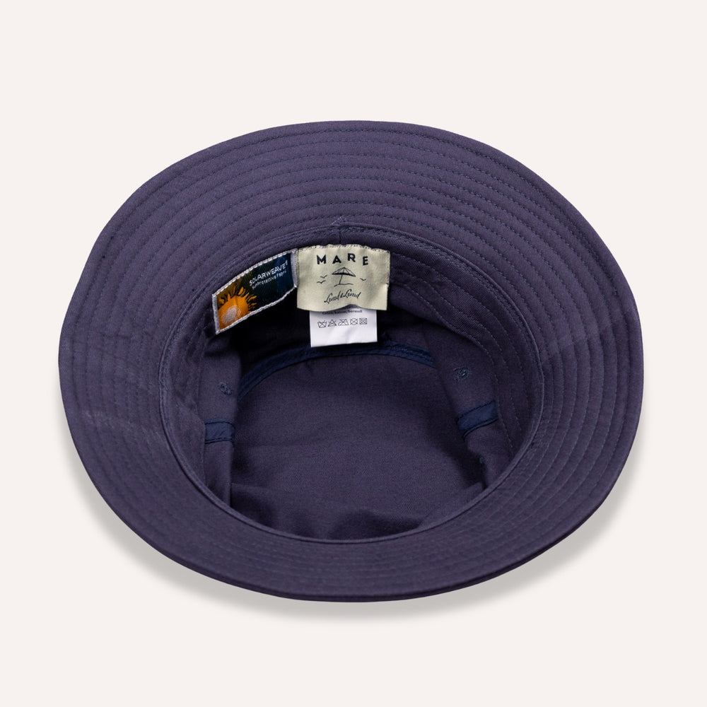 Navy Blue Cotton Bucket Hat