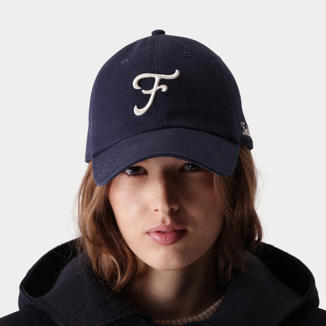Navy Logo Embroidery Cotton Cap