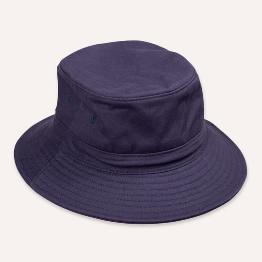 Navy Blue Cotton Bucket Hat