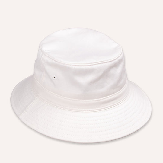 White Cotton Bucket Hat