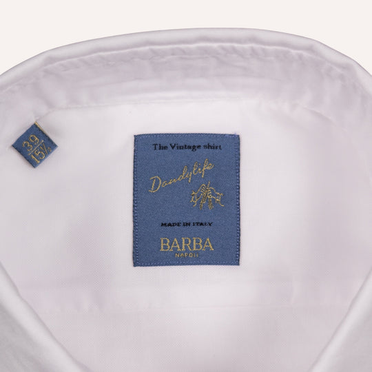 White Pinpoint Cutaway Shirt - Slim Fit