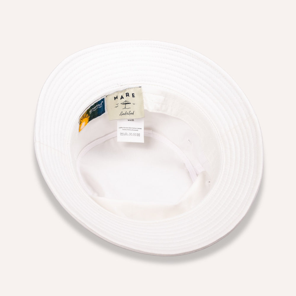 White Cotton Bucket Hat