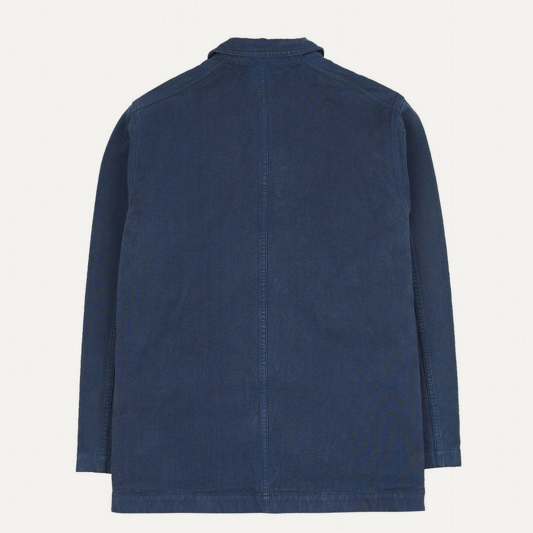 Navy Duck Cotton Canvas Overshirt