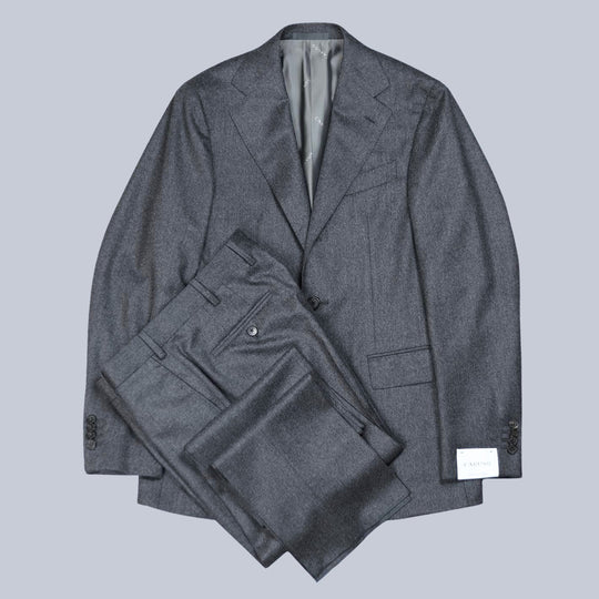 Mid Grey Flannel Wool Suit
