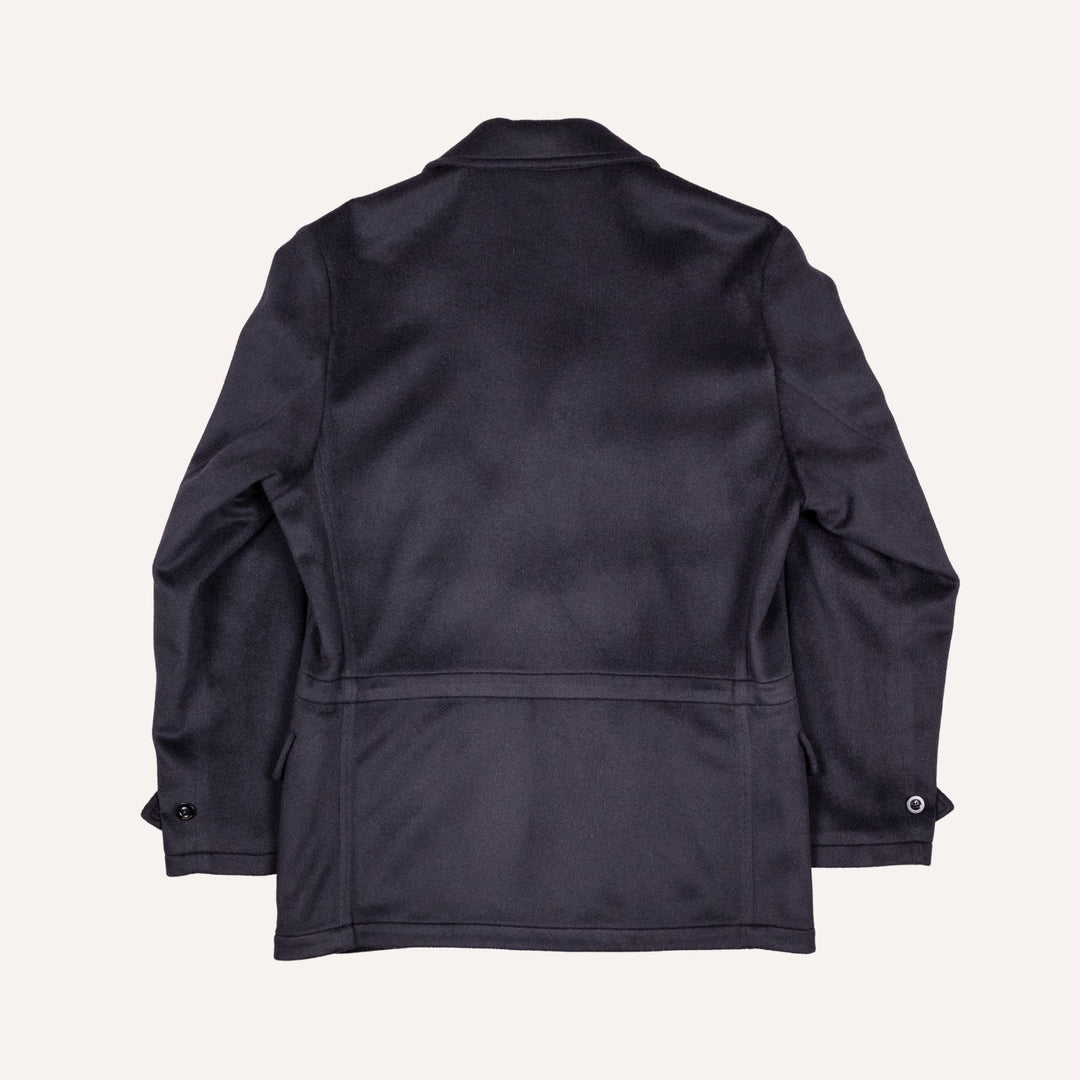 Navy Cashmere Safari Jacket
