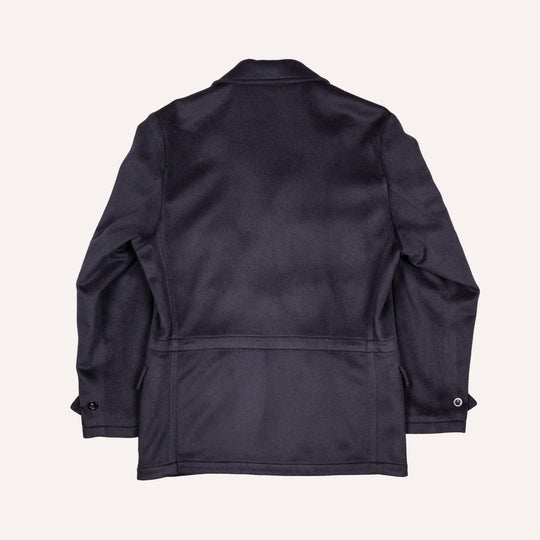 Navy Cashmere Safari Jacket