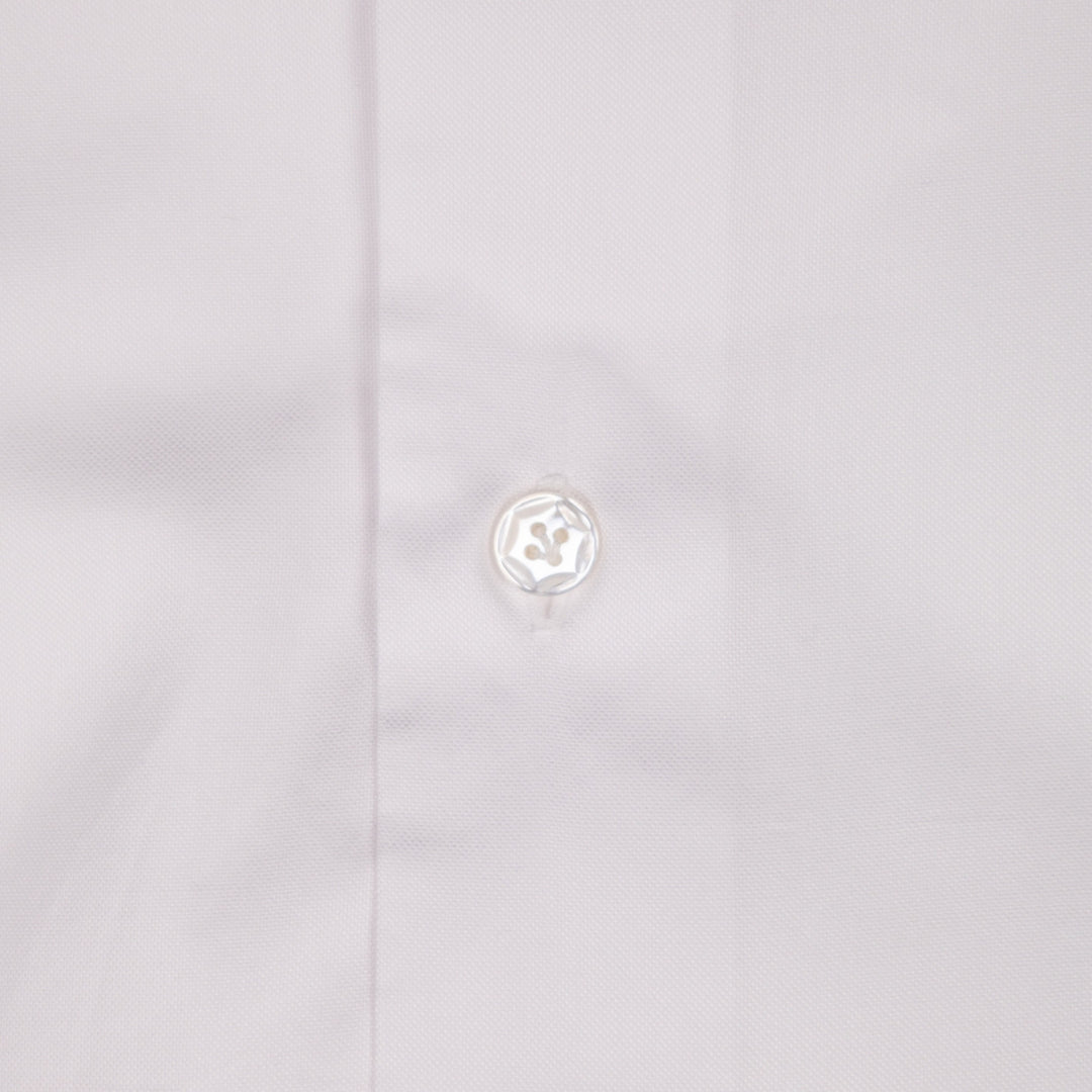 White Pinpoint Cutaway Shirt - Slim Fit
