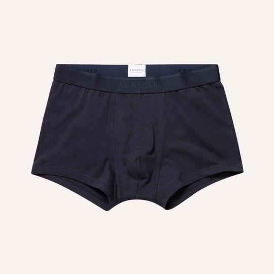 Navy Cotton Stretch Trunk