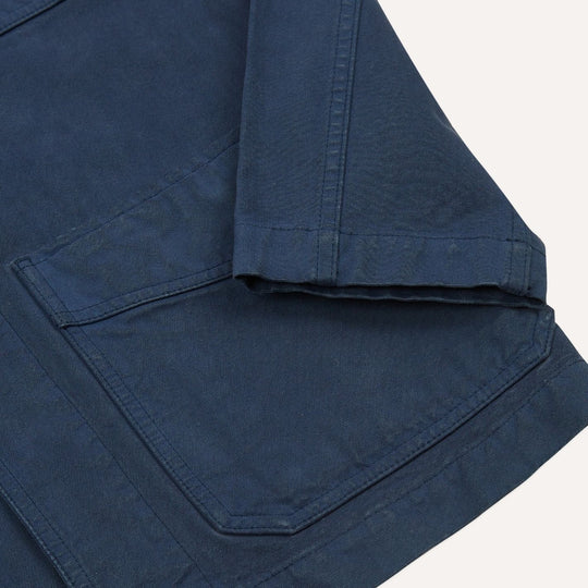 Navy Duck Cotton Canvas Overshirt