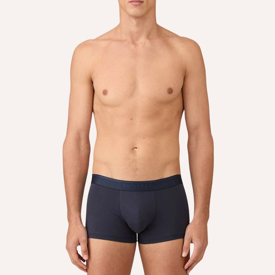 Navy Cotton Stretch Trunk