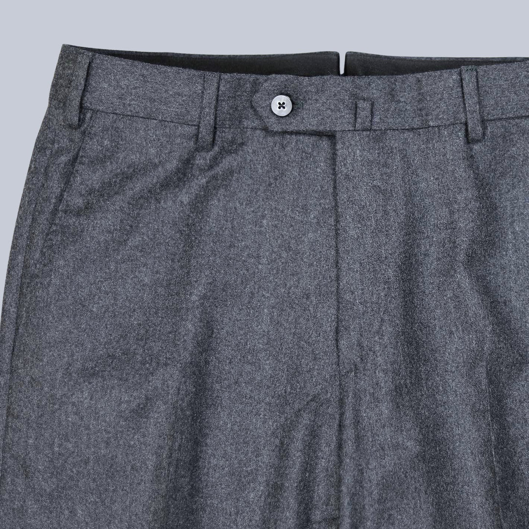 Mid Grey Flannel Wool Suit