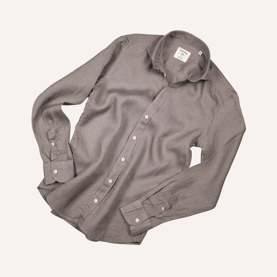 Muted Green Washed Linen Shirt
