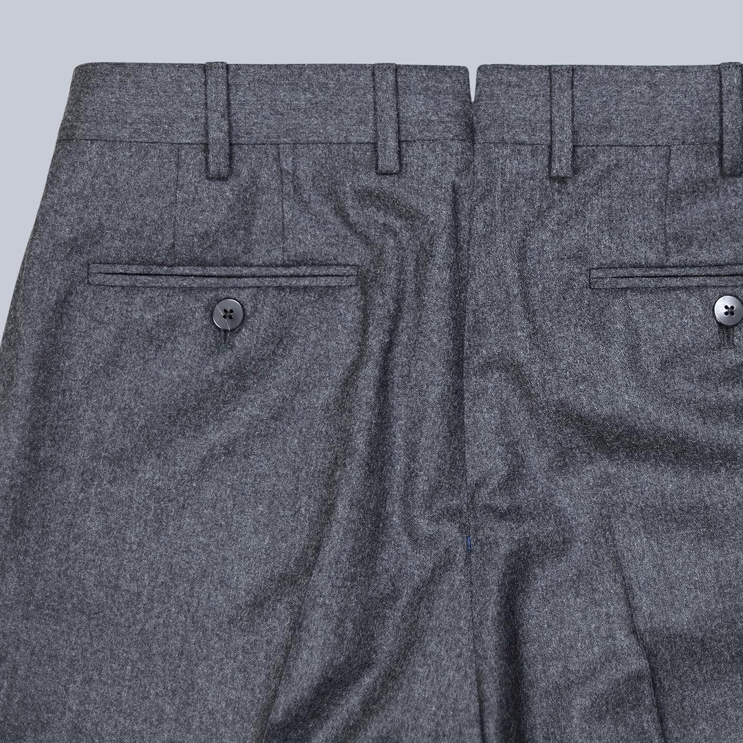 Mid Grey Flannel Wool Suit