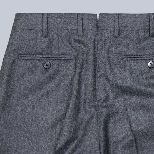 Mid Grey Flannel Wool Suit